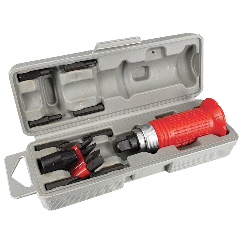 TOURNEVIS A FRAPPER 12 EMBOUTS COFFRET PRO