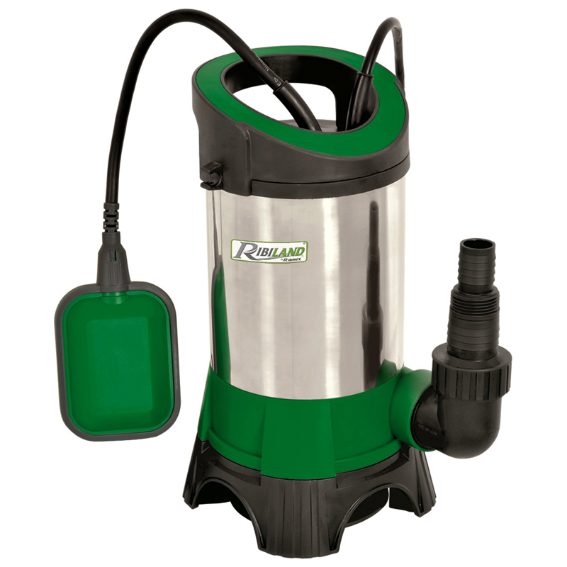 POMPE VIDE CAVE EAUX CHARGEES 900W INOX BASE PLAST+FLOTTEUR