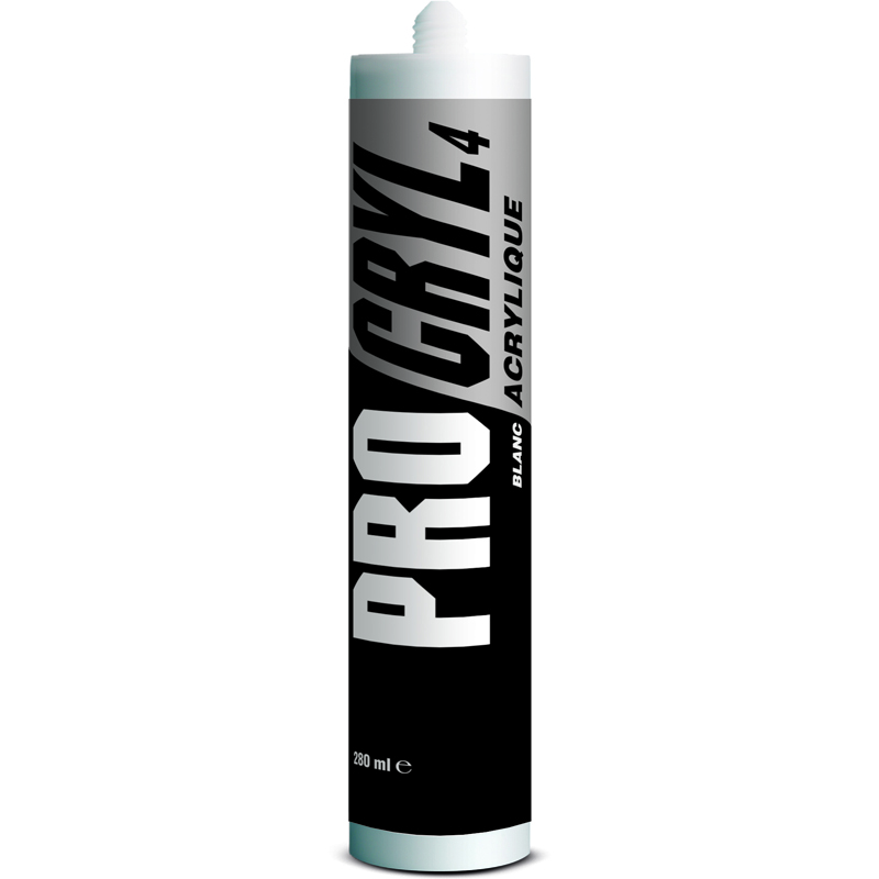CARTOUCHE MASTIC ACRYLIQUE MACONNERIE BLANC PRO CRYL 4