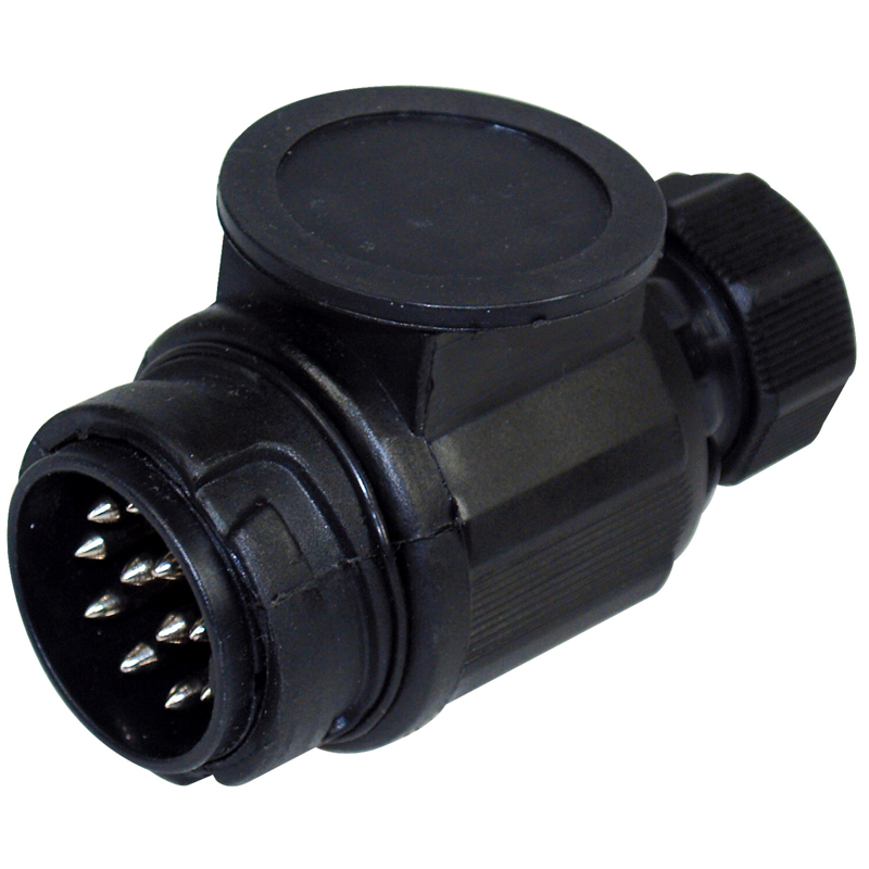 PRISE PLASTIQUE MALE 12V, 13 PLOTS