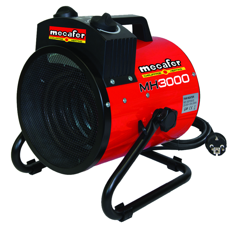 CHAUFFAGE ÉLECTRIQUE 3000W – MODE ÉLECTRIQUE ET VENTILATEUR – CAPACITÉ DE C