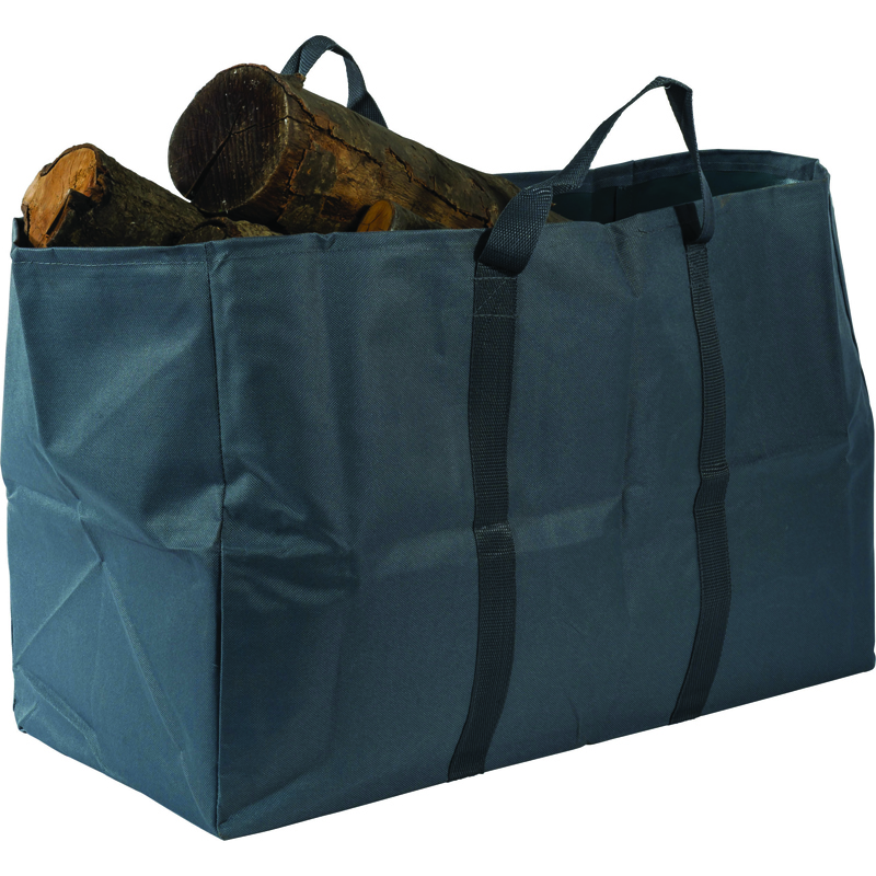 SAC PORTE BÛCHES 72 LITRES 30X60X40CM CHARGE 50 KG GRIS