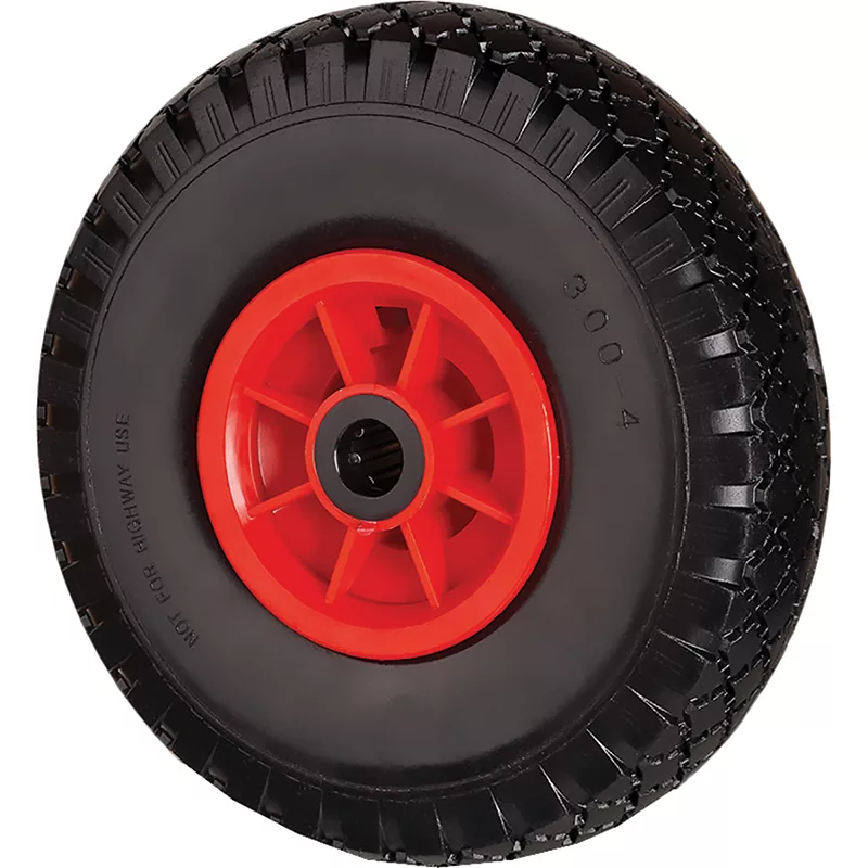 ROUE INCREVABLE 75 KG 389 MM POUR BROUETTE AXE 25MM